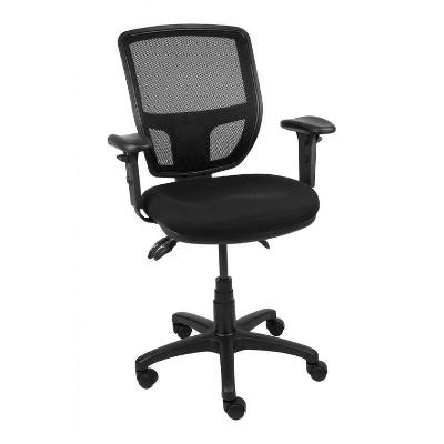 liergo task chair with arm - black base - with arms 