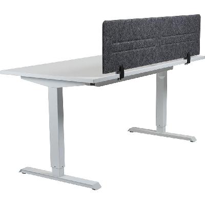 hedj above pet desk mounted screen 1400 x 340mm charcoal 
