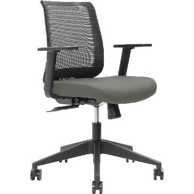 brindis task chair low mesh back nylon base arms mocha 