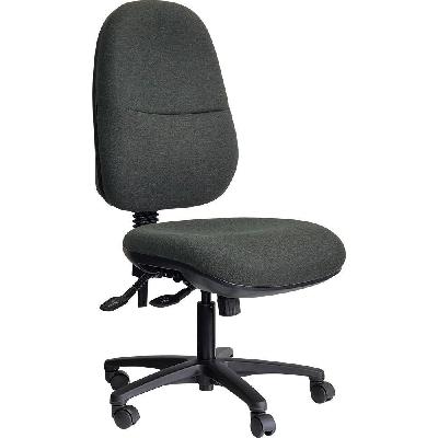 dal ergo bc task chair high back 3-lever black nylon base gravity fabric slate 