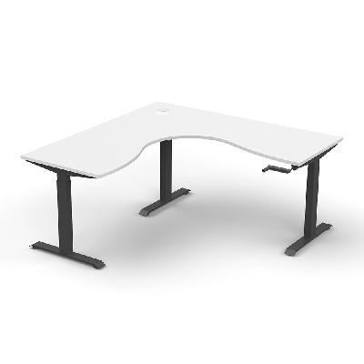 boost crank height adjustable corner workstation 