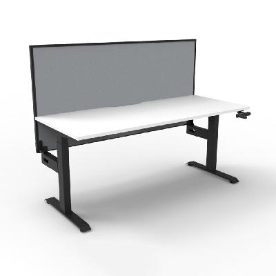 boost crank height adjustable desk with screen 