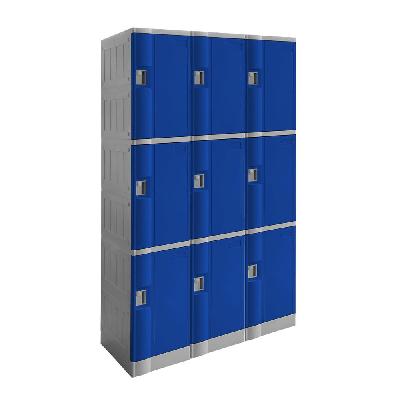 steelco 3 door abs plastic locker - triple 