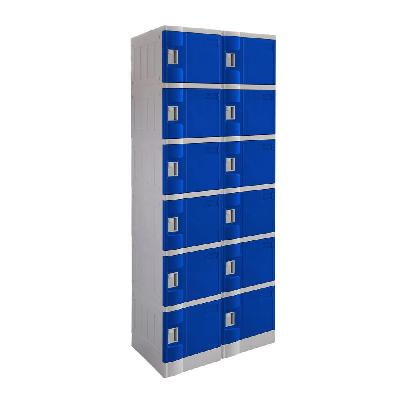 steelco 6 door abs plastic locker - double 