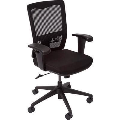 initiative deluxe operator chair medium mesh back arms black 