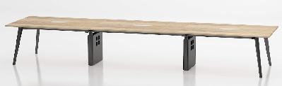 norba meeting table / boardroom table - 3200 w x 1100 d x 750h - custom