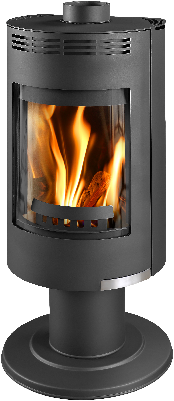 euro fireplaces andorra exclusive - black freestanding fireplace 
