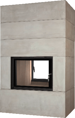 euro brunner tunnel 51/67 wood fireplace 