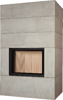 euro brunner single sided 51/67 wood fireplace 