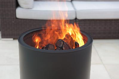 visionline black smokeless fire pit