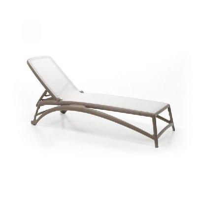 nardi atlantico sunlounger - bianco-tortora 