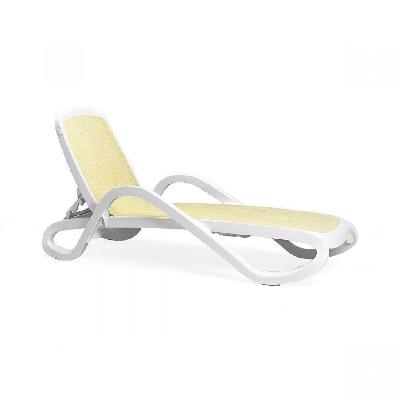 nardi alfa sunlounger - bianco-beige / white-beige 