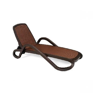 nardi alfa sunlounger - caffe / coffee 