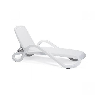 nardi alfa sunlounger - bianco / whire 