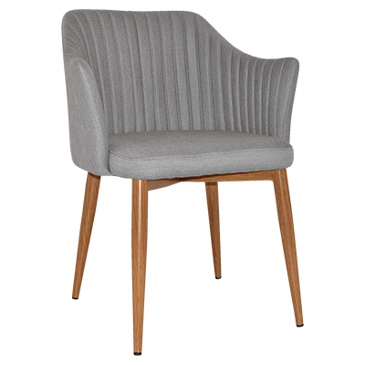 coogee arm chair timber - gravity steel 