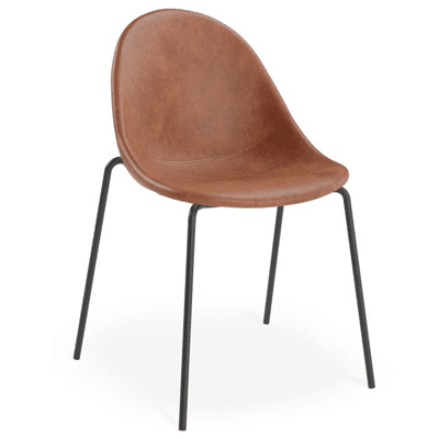 pebble chair upholstered seat - vintage tan 