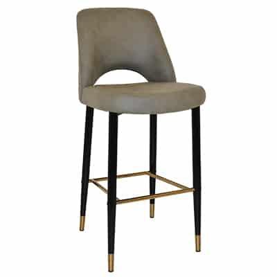 albury side stool 750mm - pelle sage 