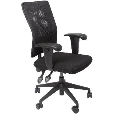 am100 operator chair medium mesh back arms black 