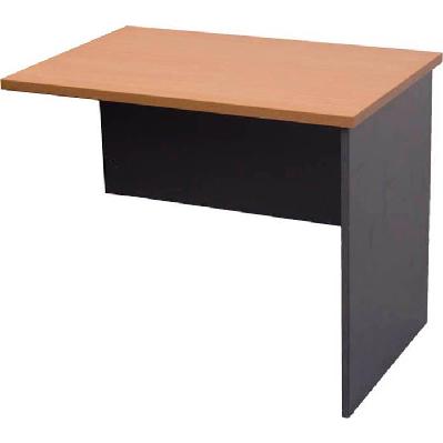 rapid worker cr12 workstation desk return 1200 x 600mm cherry/ironstone 