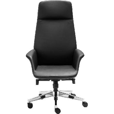 accord chair high leather back black 