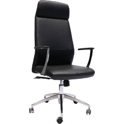 cl3000h slimline executive chair high back arms black 
