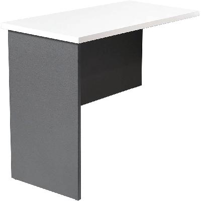 rapid worker cr6 workstation desk return 900 x 600mm white/ironstone 