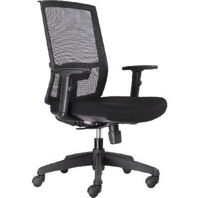 kal task chair high back promesh with arms black 