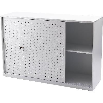 go perforated sliding door cupboard white china 