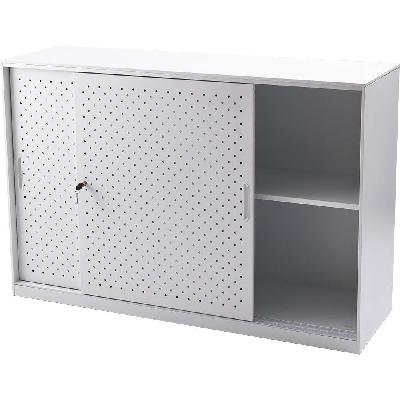 rapidline go perforated sliding door cupboard white china 