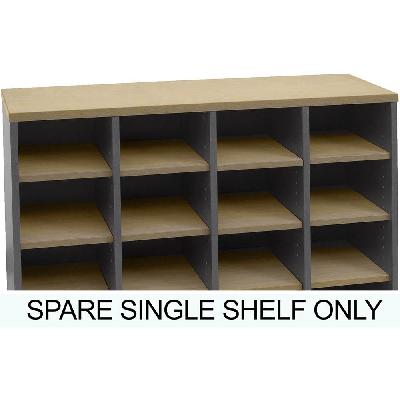 rapid worker pigeon hole unit additional shelf 236 x 356mm natural oak 