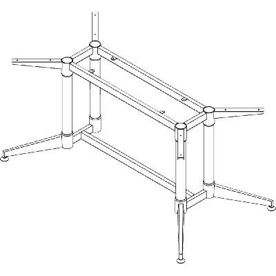 typhoon meeting table frame 1942 x 892mm black 