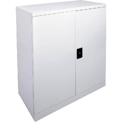 rapidline go swing door cupboard 2 shelves 1015 x 910 x 450mm silver grey 