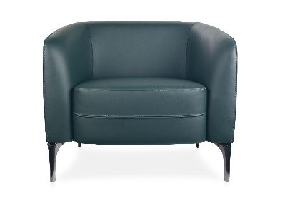 liso 1 seater lounge - black
