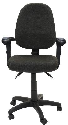 ec070ch high back ergo operator chair - charcoal fabric - with adjustable arms