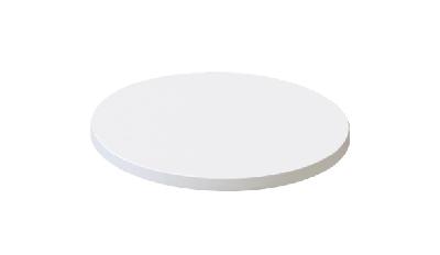round table top - 500mm dia x 25mm t, natural white 