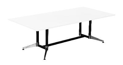 typhoon boardroom table 2400 x 1200 x 750mm white 