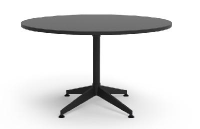 typhoon round table 1200 dia x 750 h mm black top - black frame 