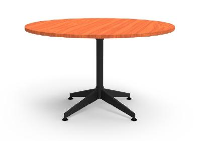 typhoon round table 1200 dia x 750 h mm cherry top - black frame 