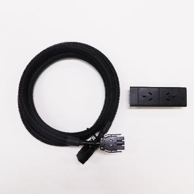 boost+ power & data 2 x gpo no data black suits 1800mm w workstations 