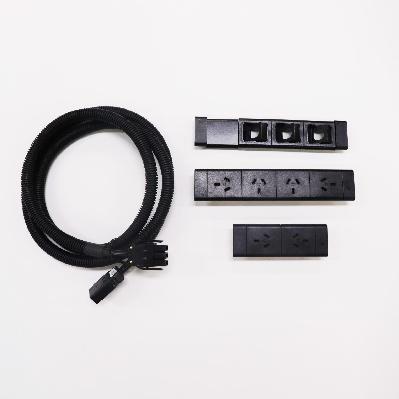 boost+ power & data 6 x gpo 3 x data black suits 1800mm w workstations 