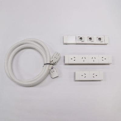 boost+ power & data 6 x gpo 3 x data white suits 1800mm w workstations 