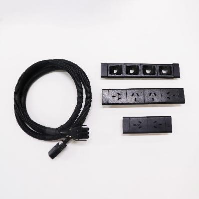 boost+ power & data 6 x gpo 4 x data black suits 1800mm w workstations 