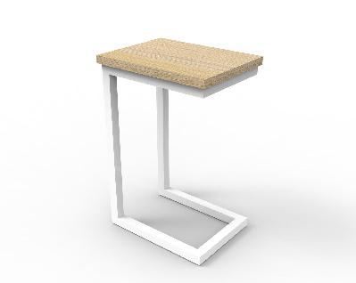 eternity side table - oak/ white - on sale 