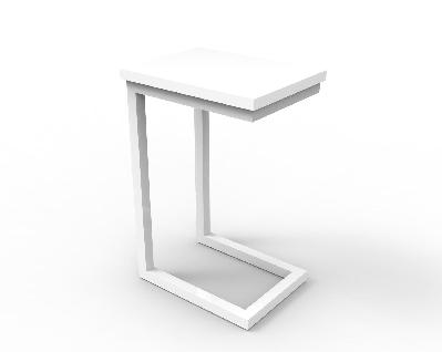 eternity side table - white/ white - on sale 