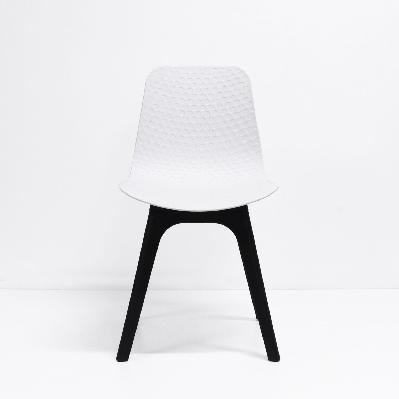 lucid chair - white shell & black base white shell & black base 