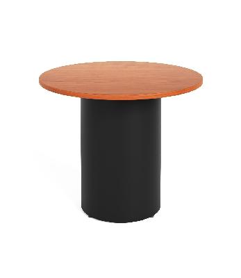 drum base table 900mm dia x 730mm h cherry black p/c 