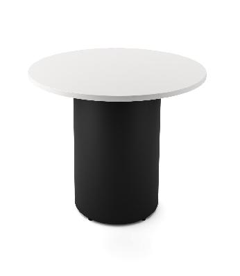 drum base table 900mm dia x 730mm h natural white black p/c 