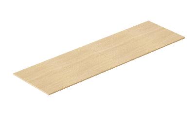 table top / desk top - 4000mm w x 1200mm d x 25mm t, natural oak 