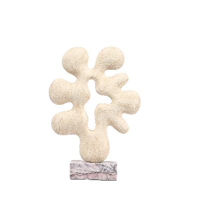 auralith organic desktop sculpture - beige