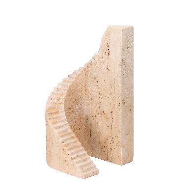 tavira step marble sculpture - beige